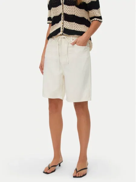 Vero Moda Τζιν σορτσάκια Villa μπεζ
