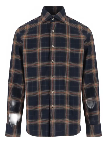 Карирана риза Alessandro Gherardi синьо