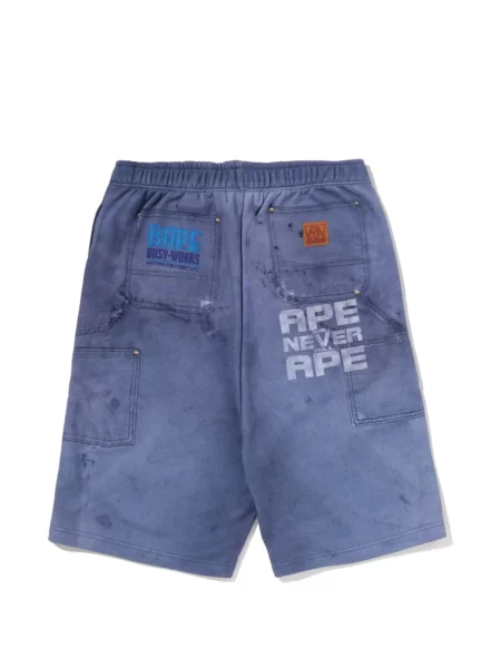 Kraťasy A Bathing Ape® s oděrkami modré