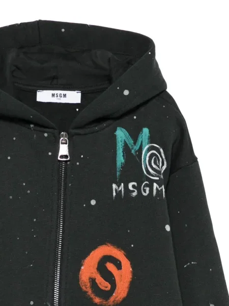 Bluza z kapturem dziecięca Msgm czarna