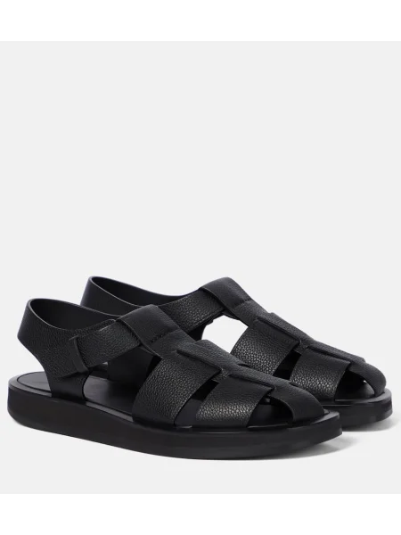 Sandale The Row din piele negru