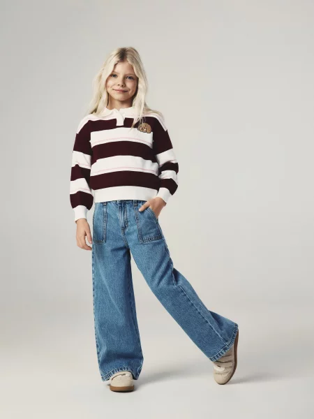 Reserved Джинси super wide leg синій