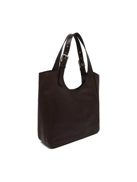 Shopperka Furla skórzana brązowa