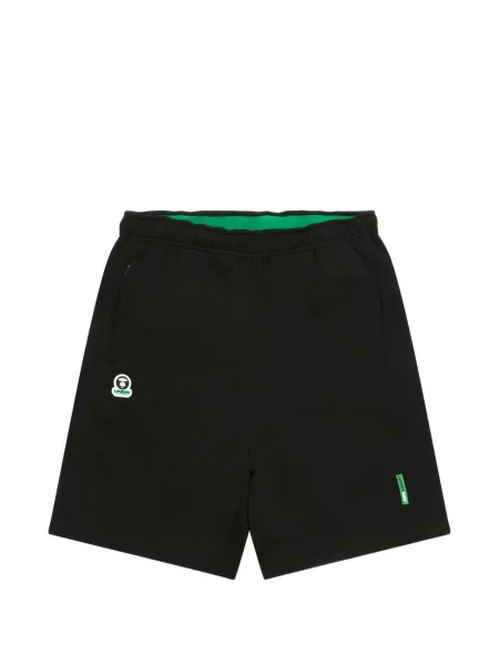 Pantaloni scurți Aape By A Bathing Ape cu aplicații negru