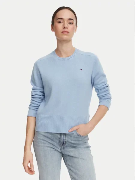 Tommy Hilfiger pulover za žene od vune plava