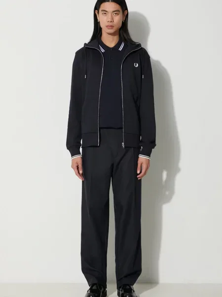 Поло Fred Perry с аппликацией синее