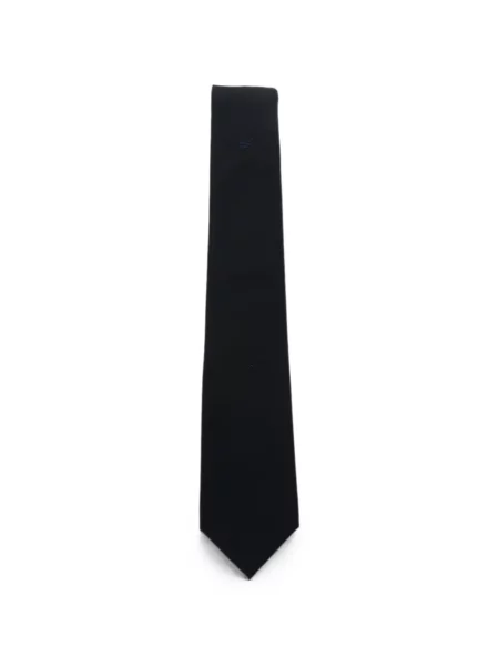 Cravată Emporio Armani cu broderie albastru