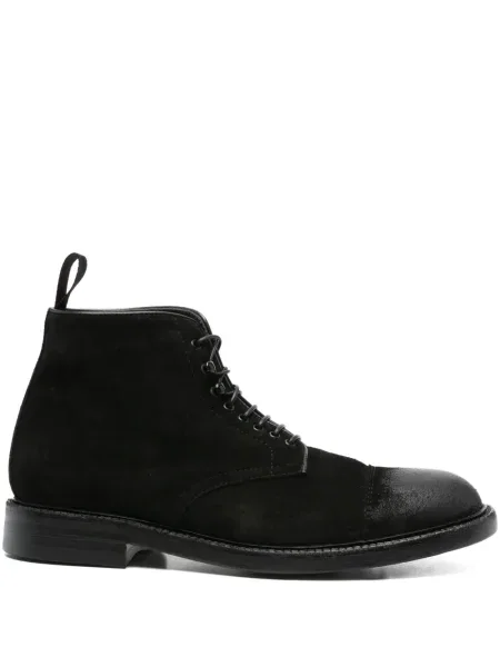 Botine Cenere Gb cu șireturi din dantelă negru