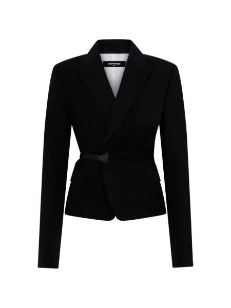 Geacă Dsquared2 din tweed negru