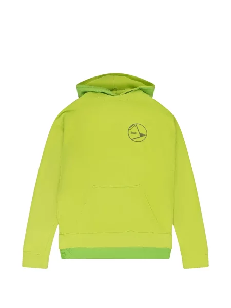 Hanorac cu glugă Rhude cu imagine verde