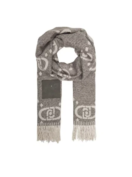 Liu Jo Šal Stola Maxi Oval Siva bela