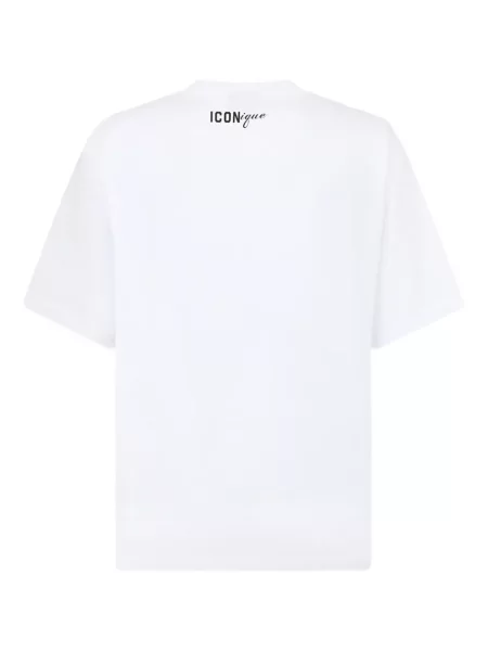 Tricou Dsquared2 cu imagine alb
