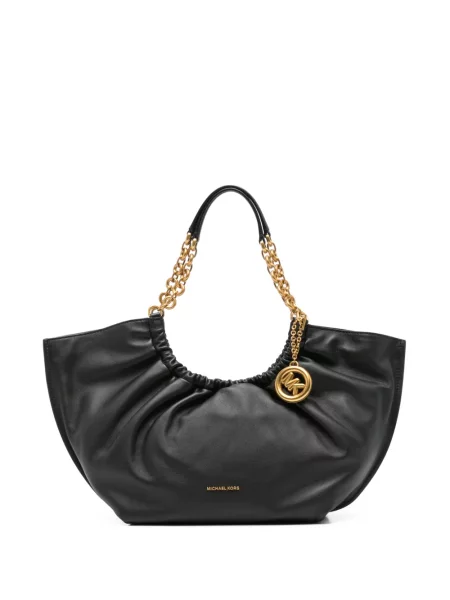Fodros shopper táska Michael Kors fekete
