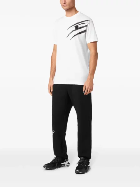 Tricou Plein Sport cu imagine alb