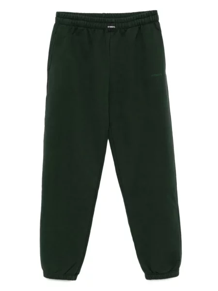 Pantaloni Vetements cu broderie verde