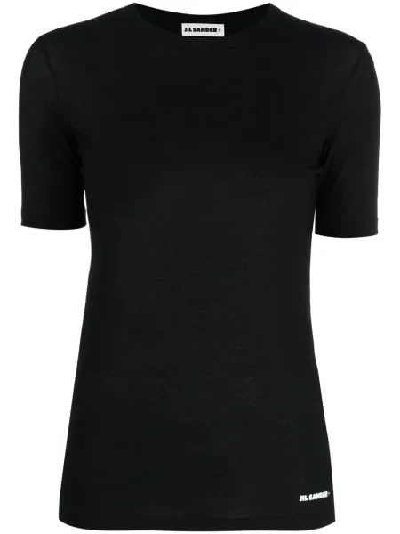 Tricou Jil Sander cu imagine negru