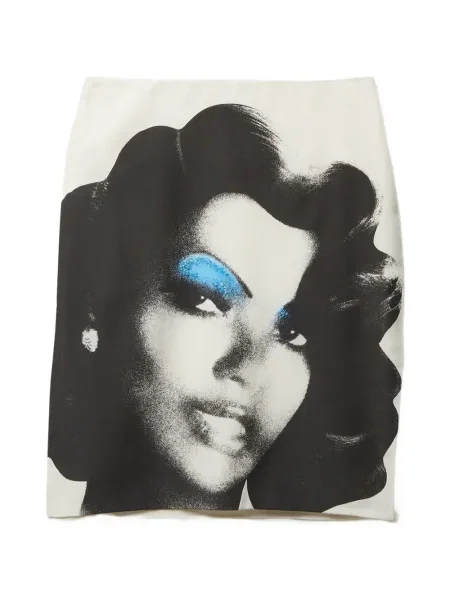 Jedwabna osłona spódnica ołówkowa Versace