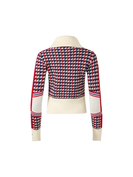 Sweter Perfect Moment wełniany w kratę