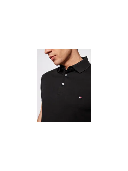 Tommy Hilfiger Pólóing Fekete Slim Fit fehér