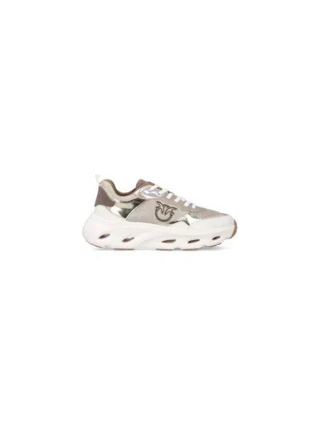 PINKO Sneakersy Pink 09 Beżowy szare
