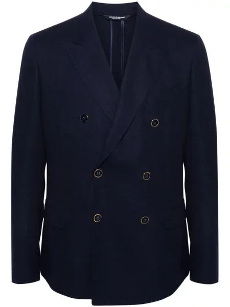 Вълнен блейзър Dolce & Gabbana синьо