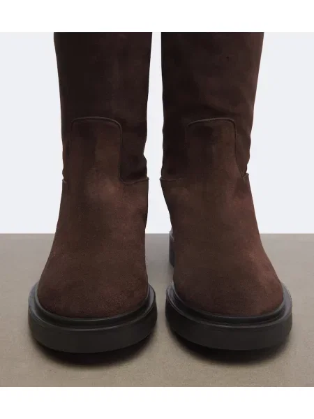 Μπότες Aquazzura σουέτ καφέ