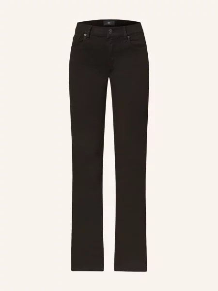 7 For All Mankind Bootcut Džíny černá