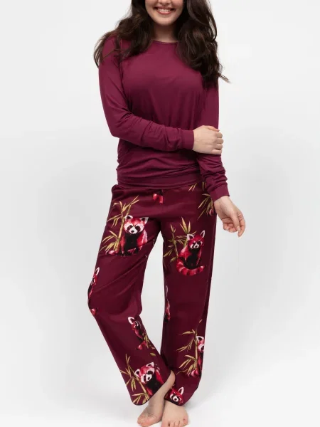 Пижама Cyberjammies из модала бордовая