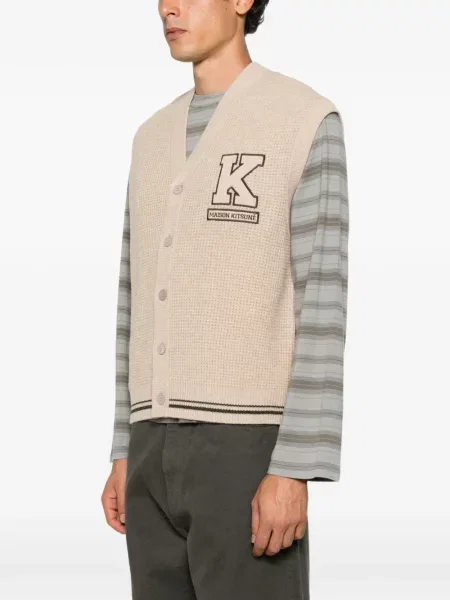 Dzianinowy kardigan Maison Kitsune z logo