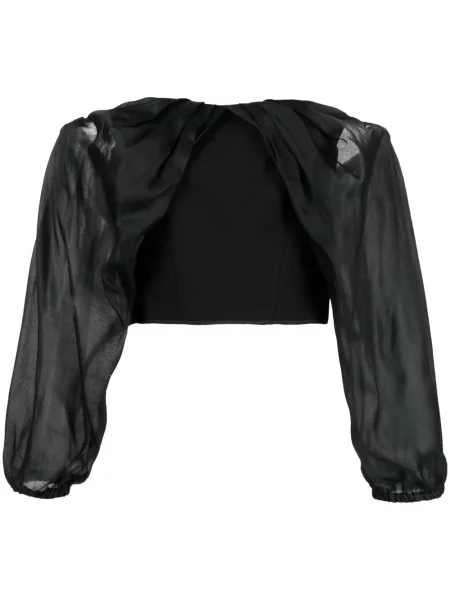 Top Maticevski z gorsetem czarny