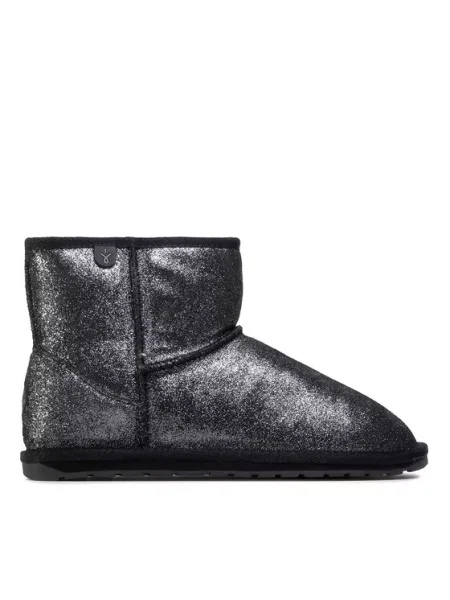 Παπούτσια EMU Australia Wallaby Mini Metallic Teens Black μαύρο