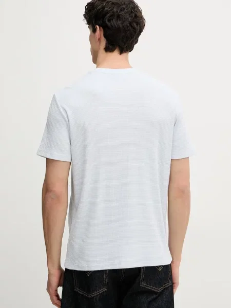 T-shirt Calvin Klein Jeans Ss Waffle Badge Crew Tee Blue S niebieska