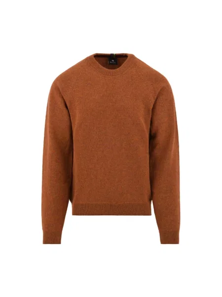 Sweter Ps By Paul Smith wełniany brązowy
