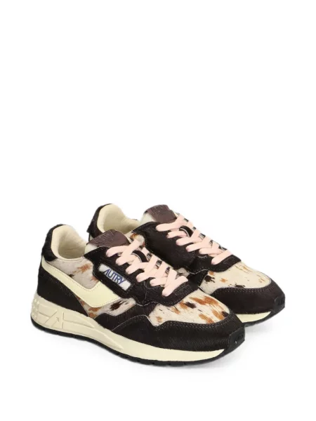 Sneakerși Autry cu imagine maro