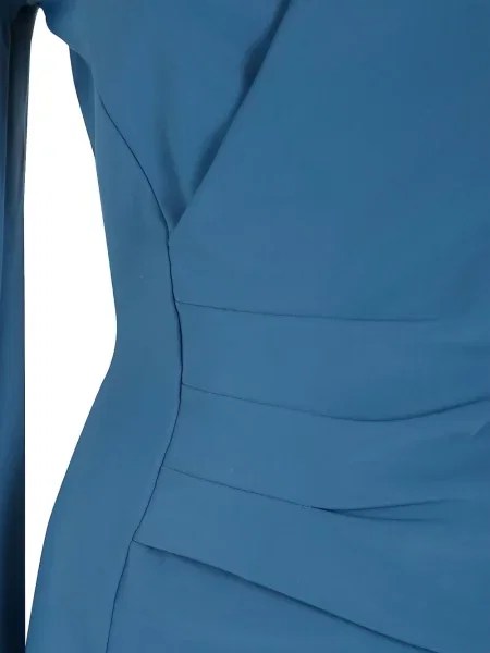 Rochie Chiara Boni La Petite Robe cu volane plic albastru