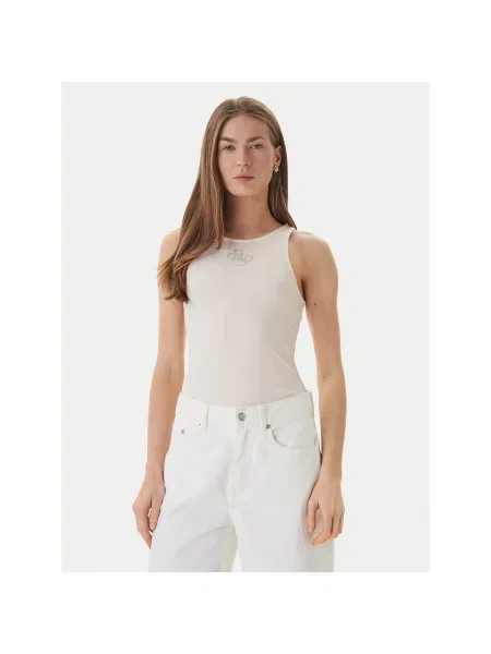 Guess Топ Regular Fit бежевий