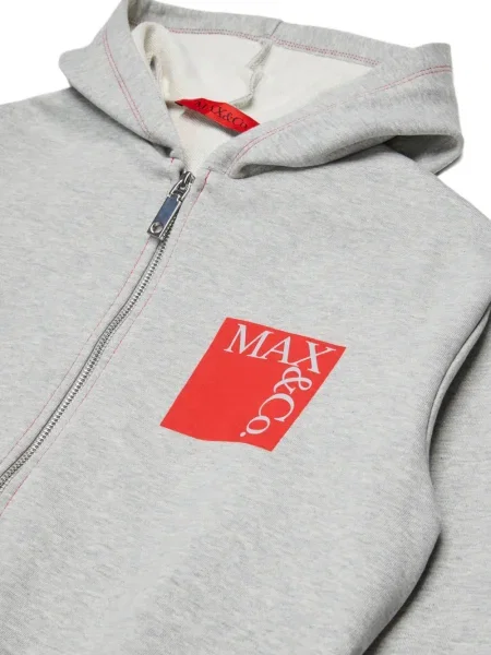 Bluza z kapturem dziecięca Max&co. szara