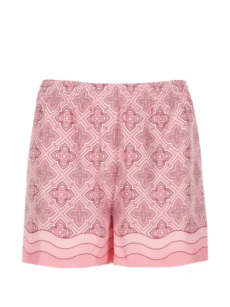 Pantaloni scurți Casablanca de mătase roz