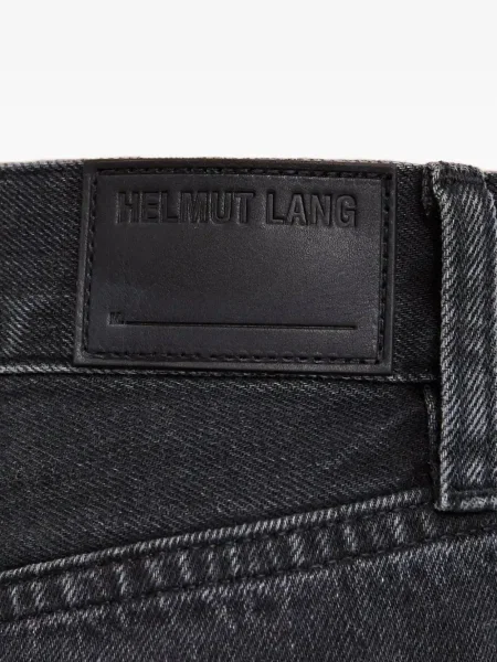 Blugi drepți Helmut Lang zdrențuiți gri