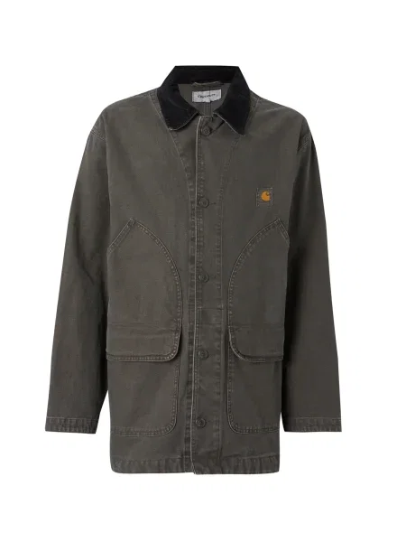 Carhartt WIP Geacă de primăvară-toamnă Prescott oliv negru