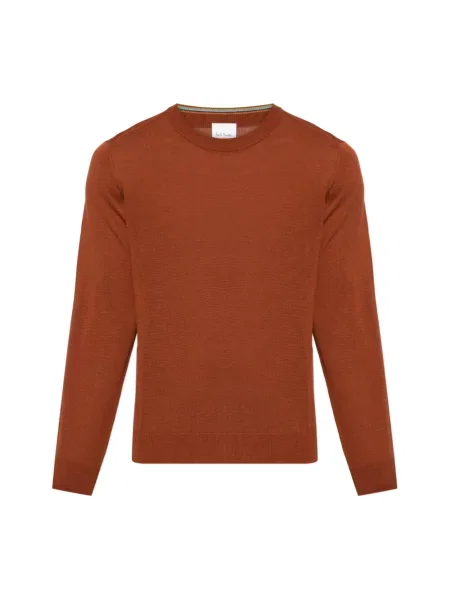 Sweter Paul Smith wełniany brązowy