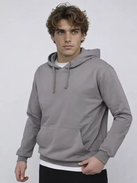 Худі YUKI бавовна/поліестер сірий