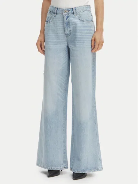Fracomina Дънки Wide Leg син