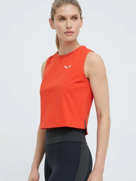 Top sportowy Salewa pomarańczowy