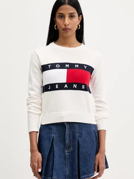 Tommy Jeans pulover pentru femei din bej
