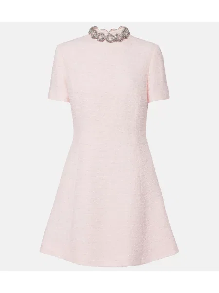 Rochie Valentino din tweed roz