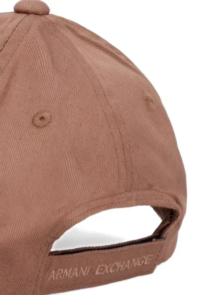 Șapcă Armani Exchange cu broderie maro