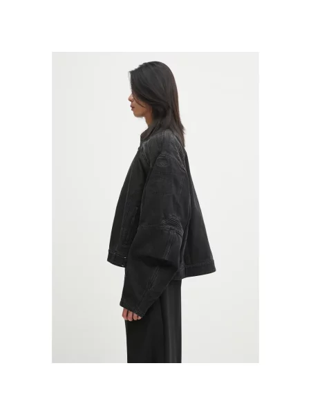 VETEMENTS kurtka jeansowa Racing Denim przejściowa oversize czarny