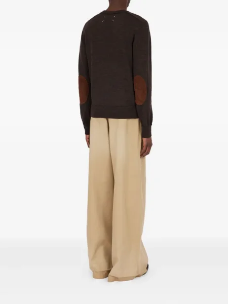 Pulover Maison Margiela de lână maro