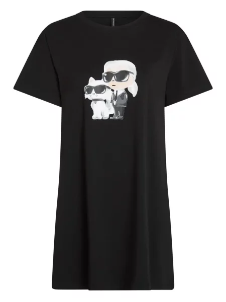 Къс костюм мини рокля Karl Lagerfeld черно